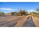 Ranch style home with large yard filled with native desert flora and a horseshoe driveway at 10718 E Fenimore Rd, Mesa, AZ 85207