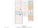 Detailed floor plan showcasing the layout of the house and its room dimensions at 17816 W Mariposa Dr, Surprise, AZ 85374