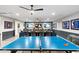 Spacious basement game room with an entertainment area and table tennis at 2656 E Oriole Dr, Gilbert, AZ 85297