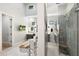 Spacious bathroom with walk-in shower, soaking tub, and double vanity offers luxury and convenience at 2656 E Oriole Dr, Gilbert, AZ 85297