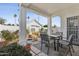 Covered patio perfect for entertaining with comfortable seating and desert views at 320 S 70Th St # 54, Mesa, AZ 85208