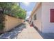 Side yard enclosed by brick wall at 335 W Cambridge Ave, Phoenix, AZ 85003