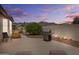 Outdoor patio featuring a built-in grill and mountain views perfect for entertaining at 6353 S Eagle Ct, Gold Canyon, AZ 85118