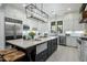 Modern kitchen with stainless steel appliances, white cabinets, and a large island perfect for entertaining at 9412 E Hidden Spur Trl, Scottsdale, AZ 85255