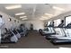 Workout in Sunland Spring's gym with treadmills, stationary bikes, and weight machines at 11530 E Monterey Ave, Mesa, AZ 85209