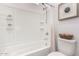 Clean white bathroom with shower and tub at 12413 W Calle De Baca --, Peoria, AZ 85383