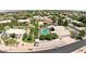 Expansive aerial view of a luxury home featuring a sparkling swimming pool at 2251 N 32Nd St # 21, Mesa, AZ 85213