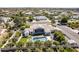 Aerial view featuring pool, mature trees, and lush greenery in this fully-fenced backyard oasis at 2251 N 32Nd St # 21, Mesa, AZ 85213