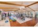 Well-equipped fitness center with modern exercise machines, exposed beams, and large windows at 24670 N 171St Ln, Surprise, AZ 85387