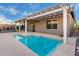 Backyard swimming pool with pergola, and outdoor living area at 2528 E La Costa Dr, Chandler, AZ 85249