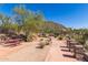 Scenic community park with paved walking path, picnic tables, and desert landscaping at 2645 W Florentine Rd, Phoenix, AZ 85086