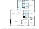 Detailed floor plan showcasing the layout of the home's bedrooms, bathrooms, and living spaces at 3803 S Elm St, Tempe, AZ 85282