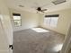 Bright bedroom featuring carpeted floors, a ceiling fan, recessed lighting and window views at 4757 E Amber Sun Dr, Cave Creek, AZ 85331