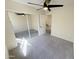 Bedroom featuring neutral walls, carpet and large mirrored closet at 4757 E Amber Sun Dr, Cave Creek, AZ 85331