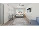 Versatile bedroom with a sofa, desk, and a view of the backyard at 5412 E Tierra Buena Ln, Scottsdale, AZ 85254