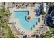 A beautiful aerial view of the community pool and spa at 1351 N Pleasant Dr # 1031, Chandler, AZ 85225