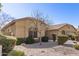 Cozy single story home with desert landscaping and a mature, leafless tree in the front yard at 1357 E Loma Vista St, Gilbert, AZ 85295