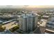Scenic aerial view of the building, highlighting its location with downtown and central Phoenix views at 2211 E Camelback Rd # 306, Phoenix, AZ 85016