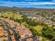 Aerial view of the community and recreation fields with mountain views at 10115 E Mountain View Rd # 2112, Scottsdale, AZ 85258