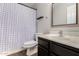 Bathroom showing a vanity with a shower/tub combination at 11457 W Madisen Ellise Dr, Surprise, AZ 85378