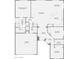 Detailed floor plan showcasing the layout of this home including the primary suite, garage, and multiple bedrooms at 13594 W Port Royale Ln, Surprise, AZ 85379