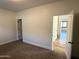 Bedroom featuring neutral carpet, simple decor, and a view into the hallway at 1637 W Green Tree Dr, San Tan Valley, AZ 85144