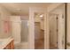 Bathroom showcasing a toilet, walk-in shower, and a mirrored closet at 1762 N Terrace Cir, Casa Grande, AZ 85122