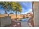 Refreshing pool with brick perimeter, and lounge chairs, perfect for hot summer days at 20477 N 91St Dr, Peoria, AZ 85382