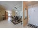 Inviting dining area with tile flooring and seating for six at 2550 E Ellsworth Rd # 791, Mesa, AZ 85209