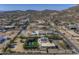 Community aerial view highlighting homes with pools, landscaping, and desert views at 2729 W Dolores Rd, Phoenix, AZ 85086