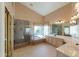 Main bathroom with soaking tub, separate shower, dual sinks, and great natural light at 309 E Mountain Sky Ave, Phoenix, AZ 85048