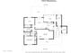 Detailed floor plan highlighting the layout of the home with the dimensions of all rooms at 10423 W Monterosa Dr, Sun City, AZ 85351