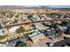 Aerial view of a single Gathering home in a residential area with mountain views in the background at 1353 N Avoca --, Mesa, AZ 85207