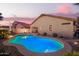 Inviting backyard pool with a lounge area perfect for relaxation and enjoyment at 16412 N 168Th Ln, Surprise, AZ 85388