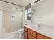 Bathroom featuring a shower, sink, and cabinet at 1903 E San Tan St, Chandler, AZ 85225