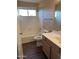 Standard bathroom featuring a bathtub with shower, toilet, and vanity at 20914 N 39Th Way, Phoenix, AZ 85050