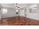 Bright and airy living room featuring beautiful wood floors and neutral paint at 2640 S Los Altos Dr, Chandler, AZ 85286