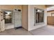 Close up of front porch with stylish features. Desert landscaping and covered entryway are visible at 29983 W Fairmount Ave, Buckeye, AZ 85396