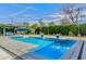 A backyard swimming pool and cabana provide a relaxing space for outdoor enjoyment at 3007 N 47Th St, Phoenix, AZ 85018