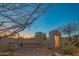 Serene outdoor space with desert landscaping and bench seating at 30600 N Pima Rd # 19, Scottsdale, AZ 85266