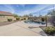 Backyard pool with desert landscaping featuring mature trees and privacy walls at 39237 N Acadia Way, Anthem, AZ 85086