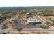 An aerial view of a desert home with private pool and desert landscaping at 5468 E Dove Valley Rd, Cave Creek, AZ 85331