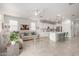 Open concept living space with a view of the kitchen and dining area at 5624 S Winchester --, Mesa, AZ 85212