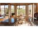 Kitchen nook features a table with chairs, a breakfast nook, and bright views of a patio and backyard at 5705 S Pinnacle Ln, Gold Canyon, AZ 85118