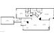 Detailed floor plan showcasing the layout of the home, including room dimensions and the location of the kitchen at 9221 E Whitethorn Cir, Scottsdale, AZ 85266