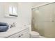 Bright bathroom featuring a shower, a toilet, and vanity with a sink at 1117 W Mesquite St, Chandler, AZ 85224