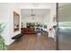 Inviting entryway leading to a spacious living room with hardwood floors and modern decor at 11222 N 73Rd St, Scottsdale, AZ 85260