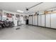 Spacious garage with epoxy floor and custom built in cabinets at 18068 E Curva De Plata --, Rio Verde, AZ 85263