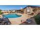 Inviting backyard pool with a spacious patio, surrounded by desert landscaping for relaxing and enjoying the Arizona sunshine at 19214 N 31St Dr, Phoenix, AZ 85027