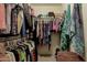 Walk-in closet offering ample storage space and well-organized clothing racks at 24816 N Good Pasture Ln, Florence, AZ 85132